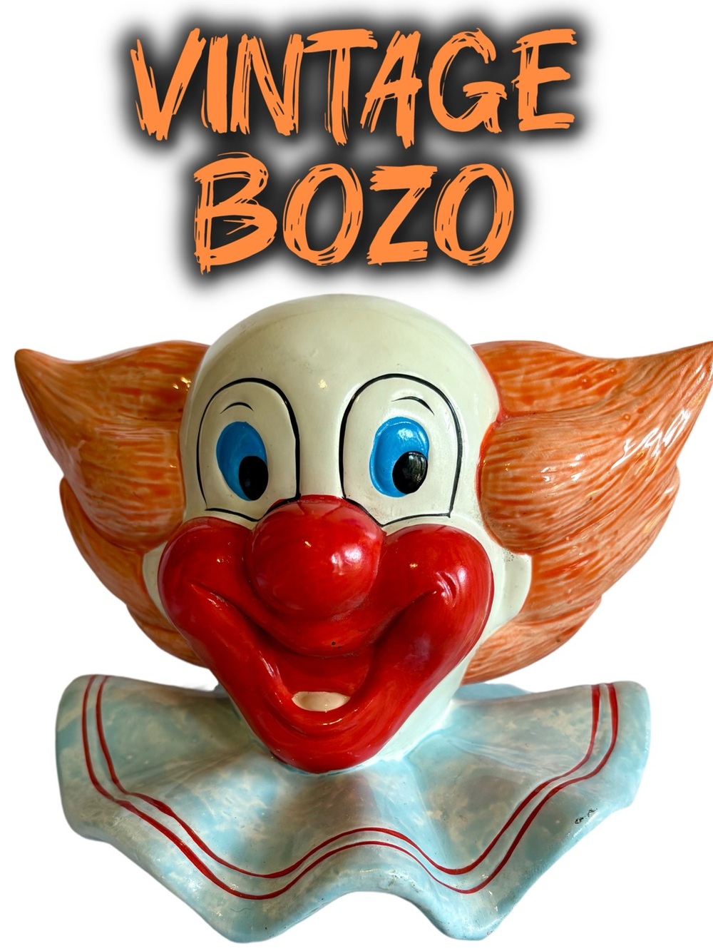 Vintage 1985 Enesco Bozo the Clown Ceramic Coin Bank